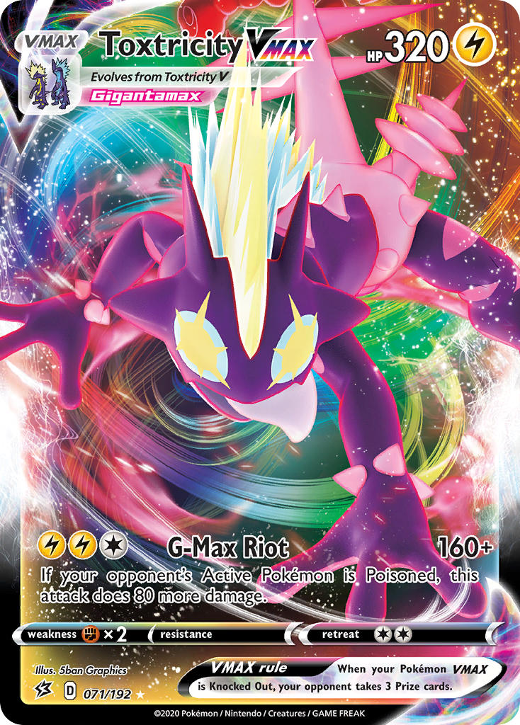 Toxtricity VMAX Pokémon card