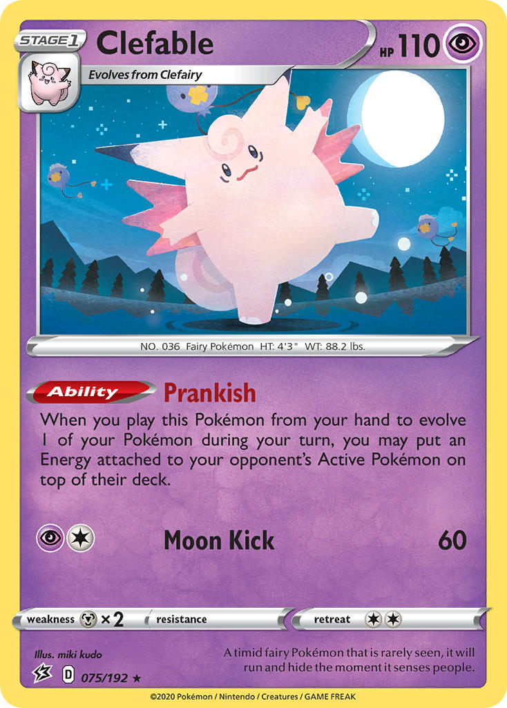 Clefable Pokémon card