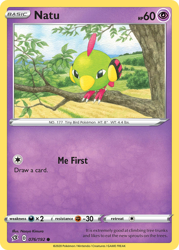 Natu Pokémon card