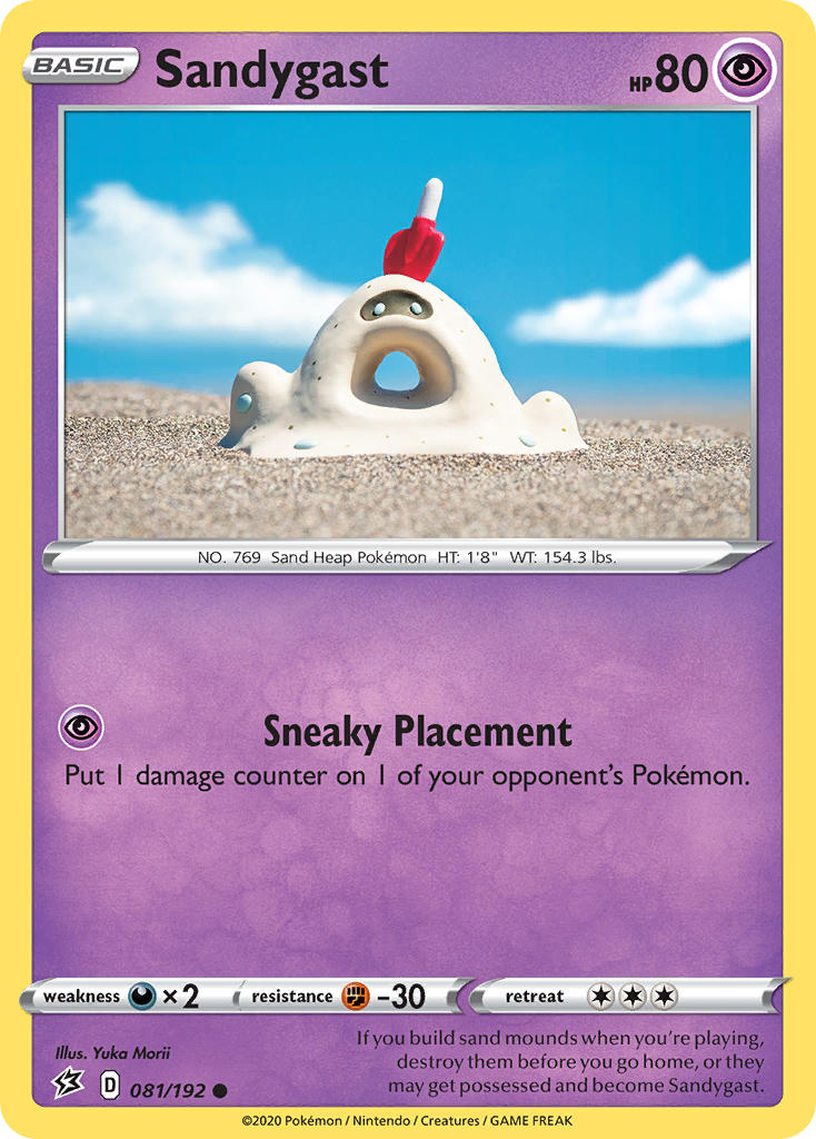 Sandygast Pokémon card