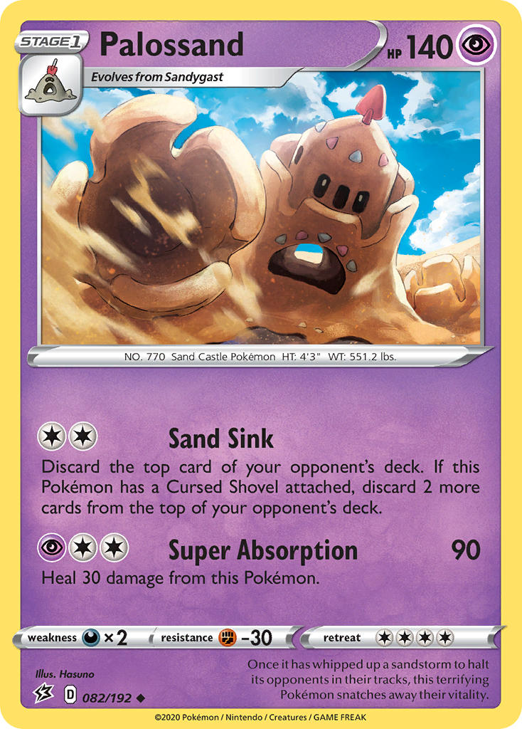 Palossand Pokémon card