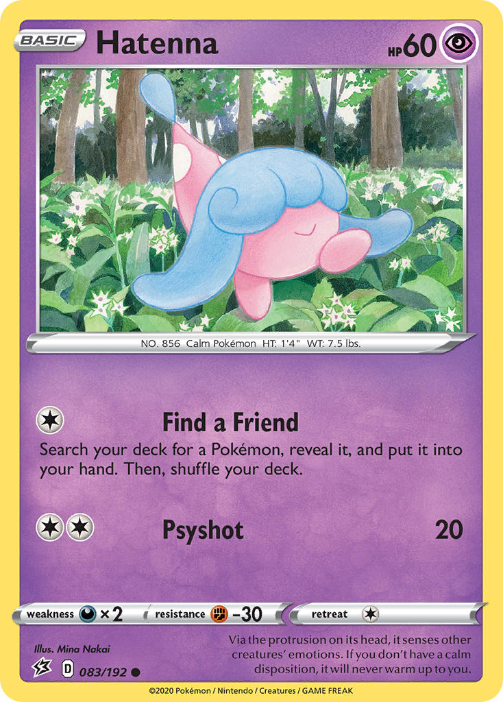 Hatenna Pokémon card