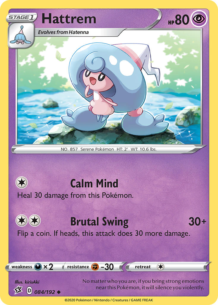 Hattrem Pokémon card