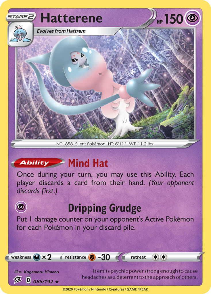 Hatterene Pokémon card