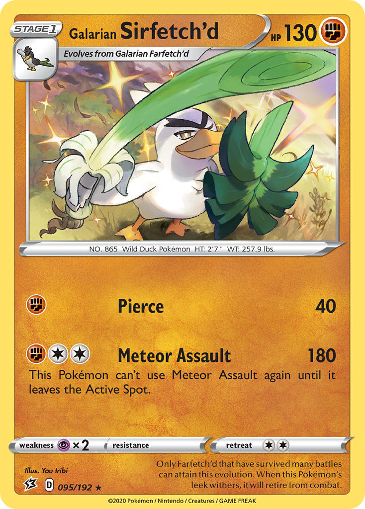 Galarian Sirfetch'd Pokémon card