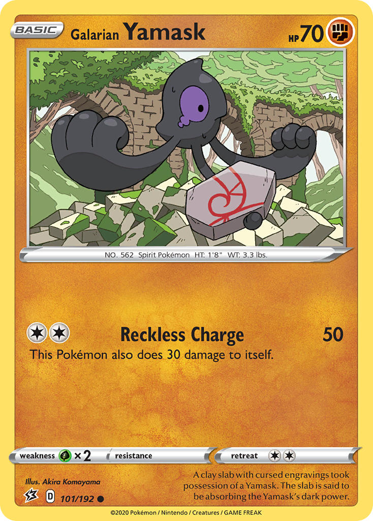 Galarian Yamask Pokémon card
