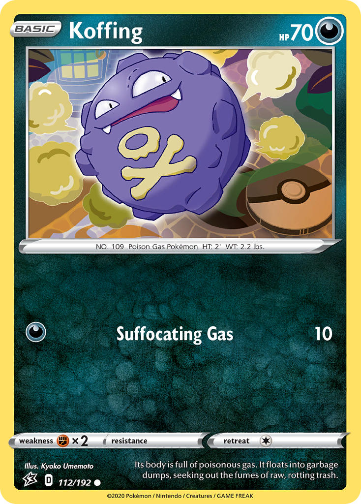 Koffing Pokémon card