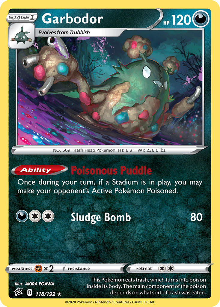 Garbodor Pokémon card