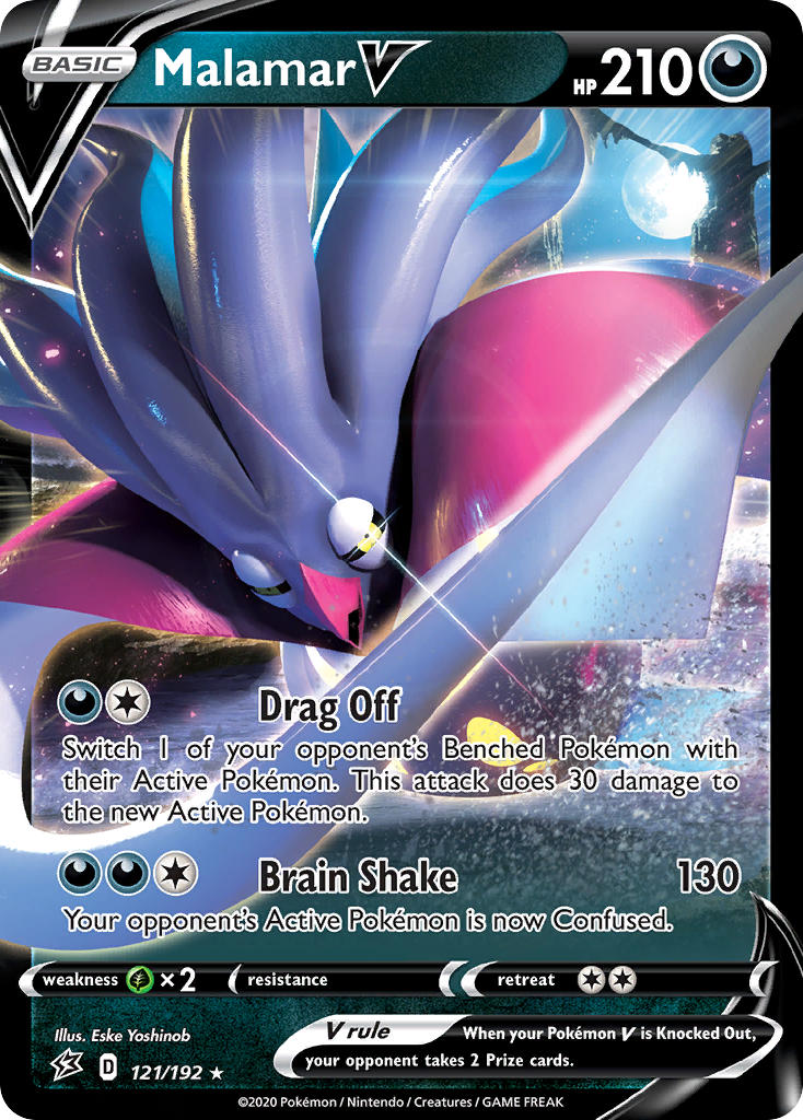 Malamar V Pokémon card