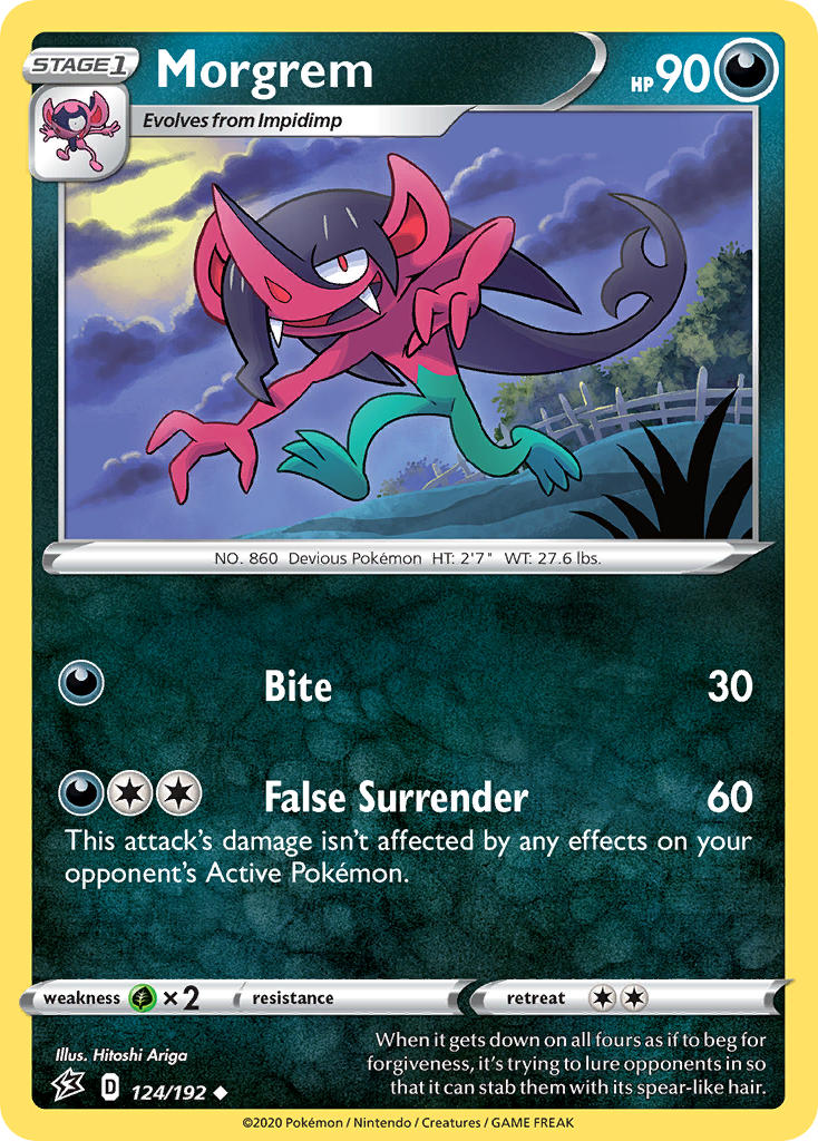 Morgrem Pokémon card