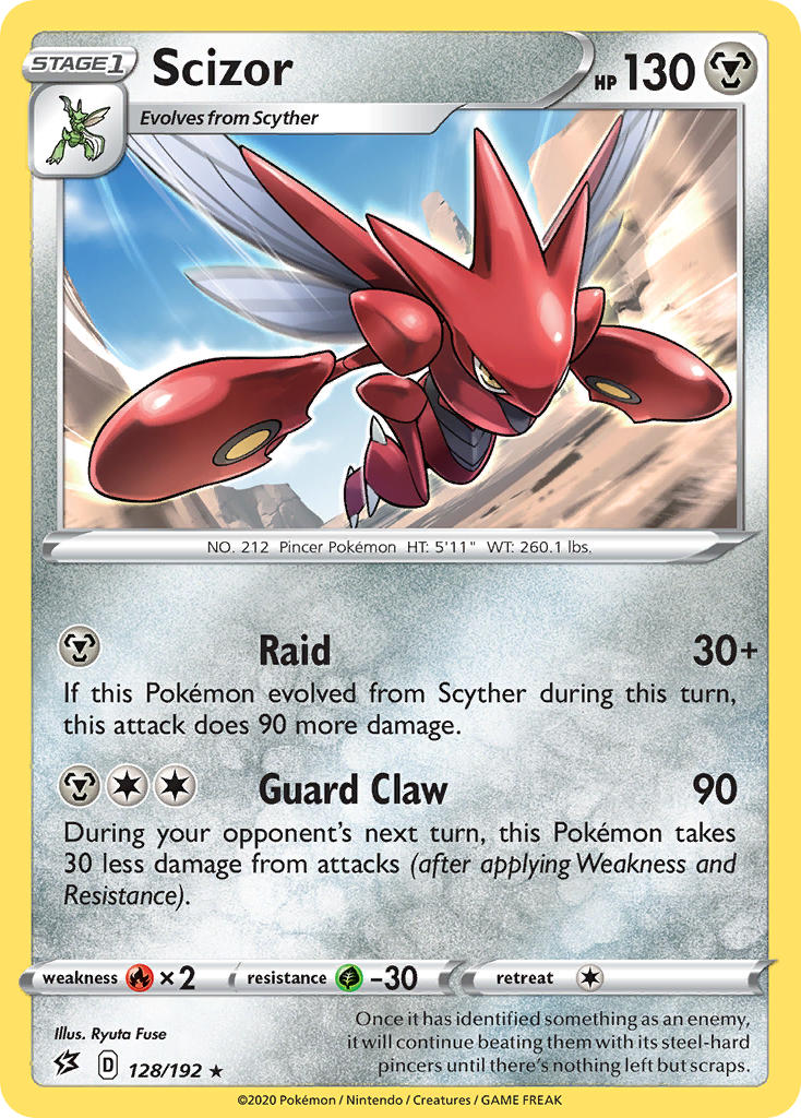 Scizor Pokémon card