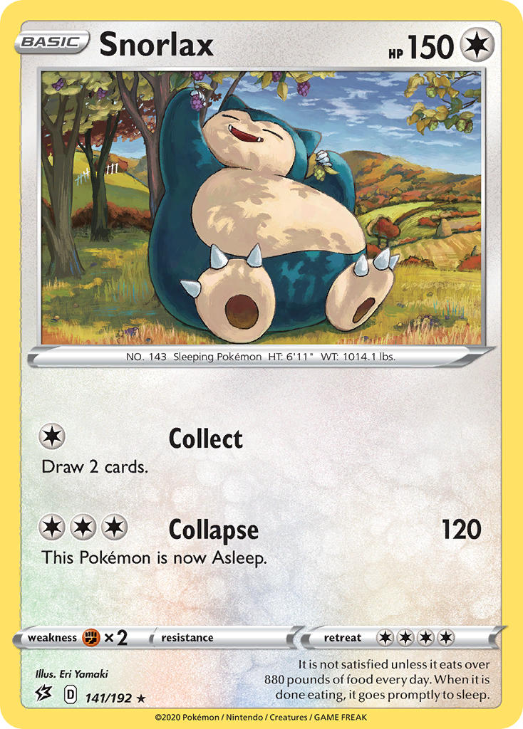 Snorlax Pokémon card