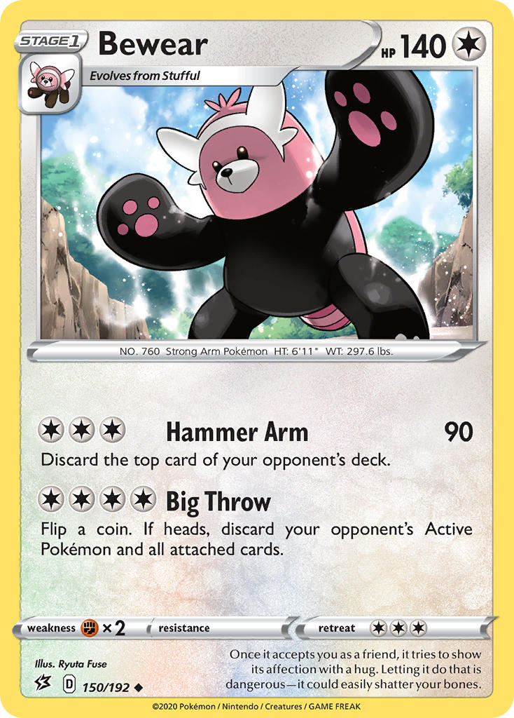 Bewear Pokémon card