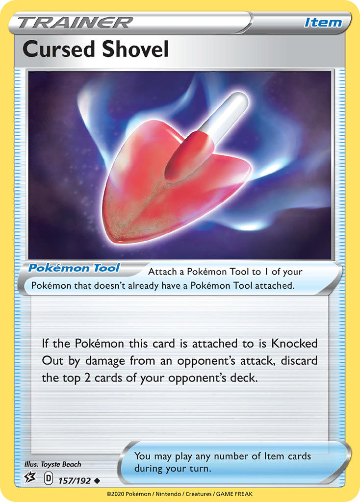 Cursed Shovel Pokémon card