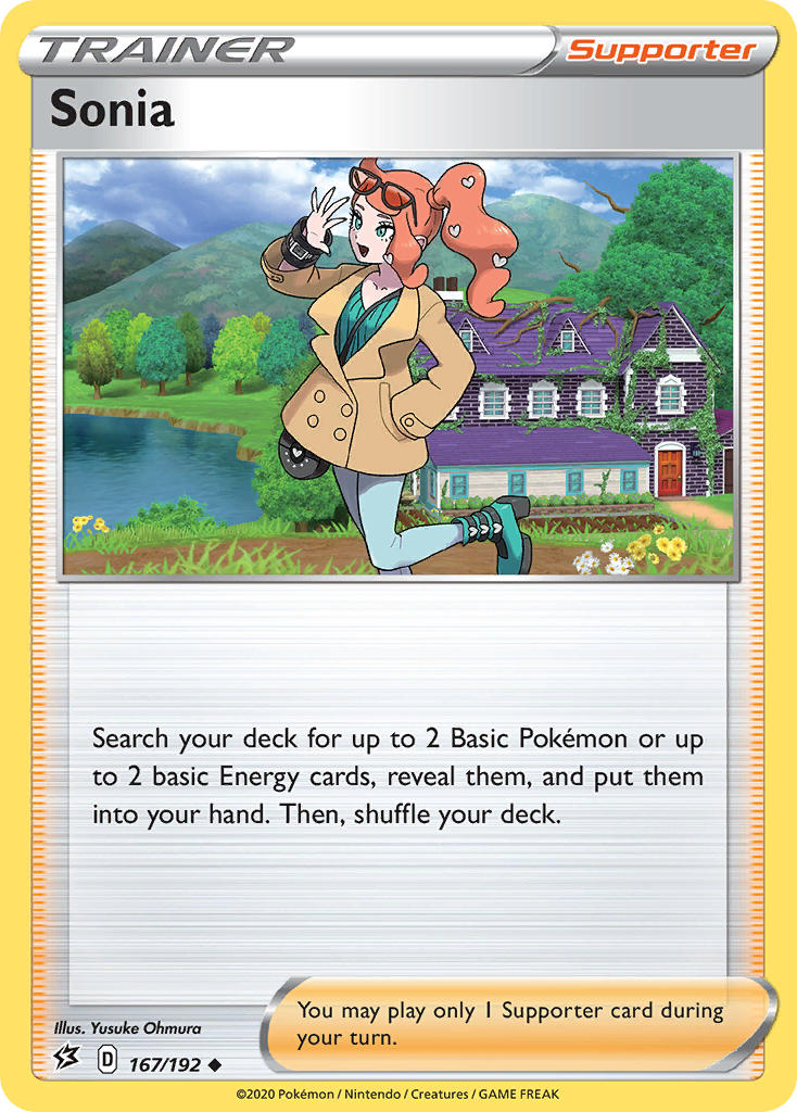 Sonia Pokémon card