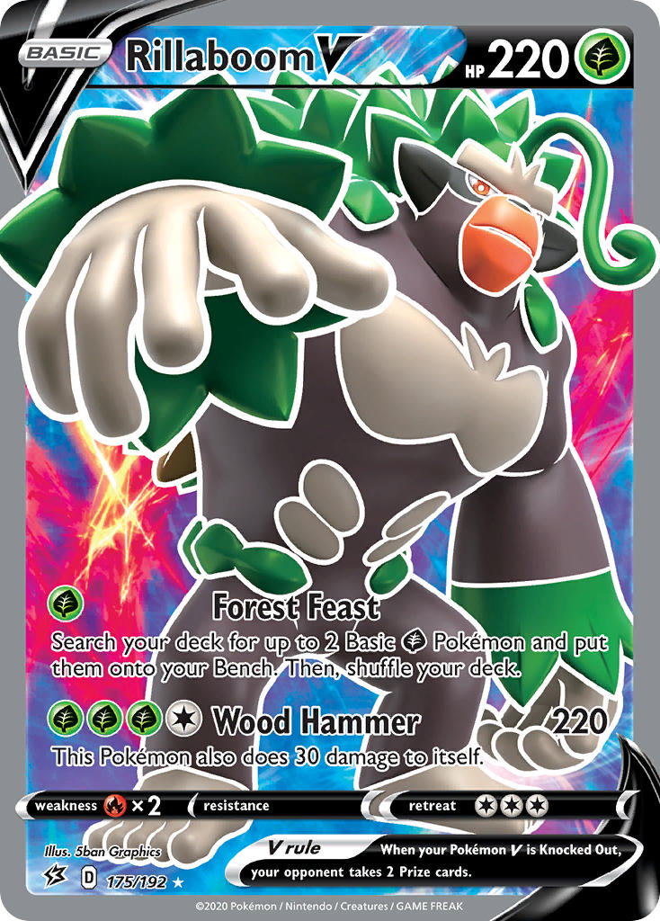 Rillaboom V Pokémon card