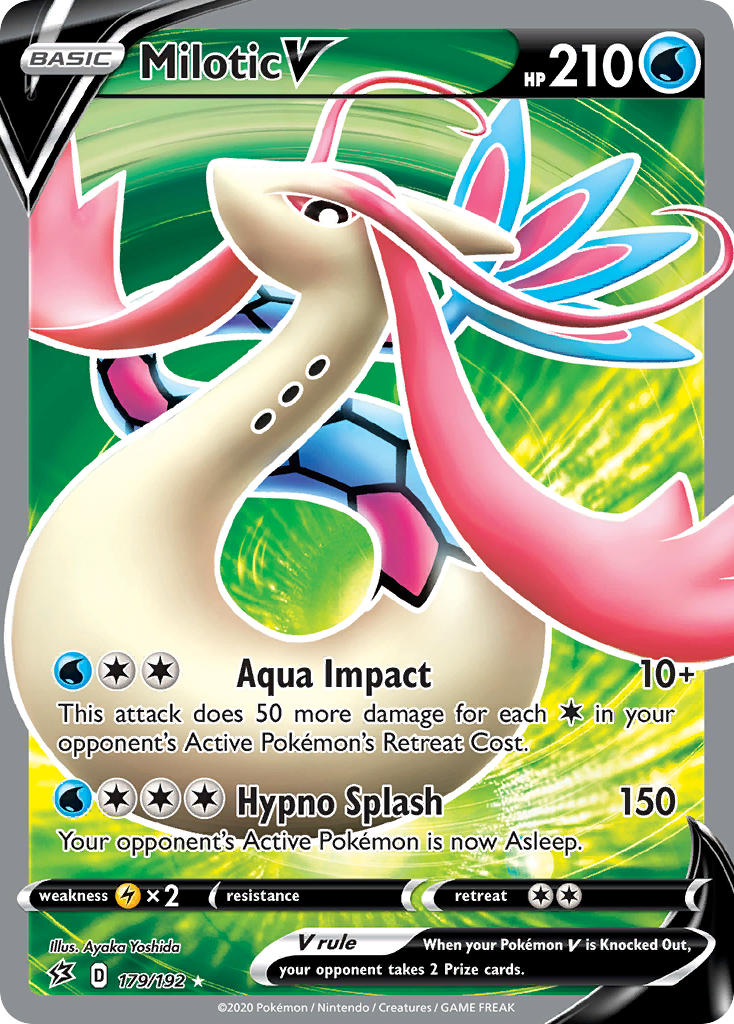 Milotic V Pokémon card