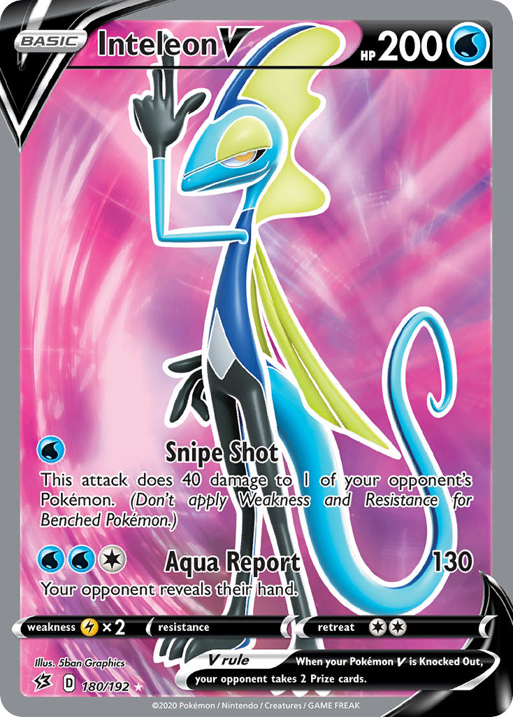Inteleon V Pokémon card