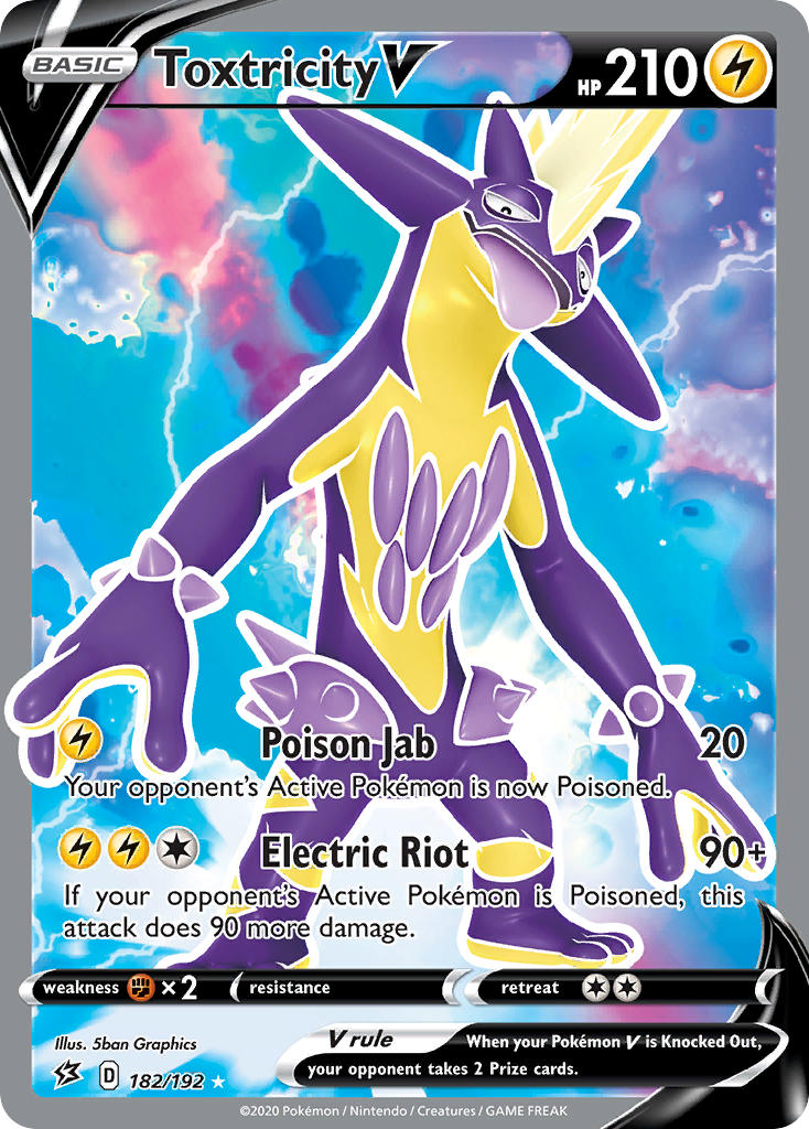 Toxtricity V Pokémon card