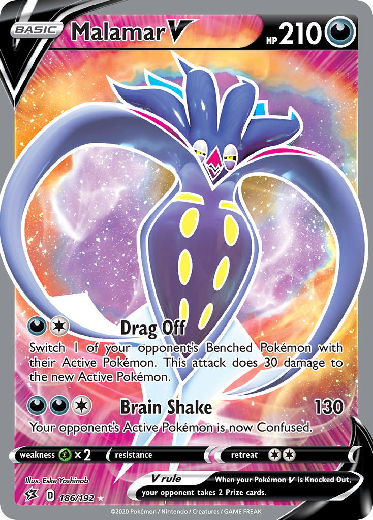 Malamar V Pokémon card