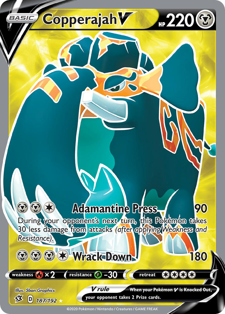 Copperajah V Pokémon card