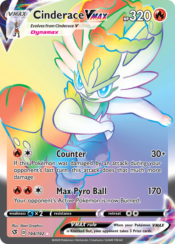 Cinderace VMAX Pokémon card