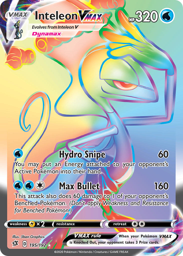Inteleon VMAX Pokémon card