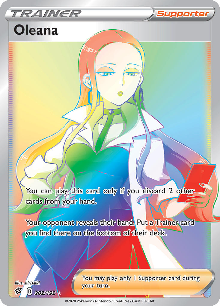 Oleana Pokémon card