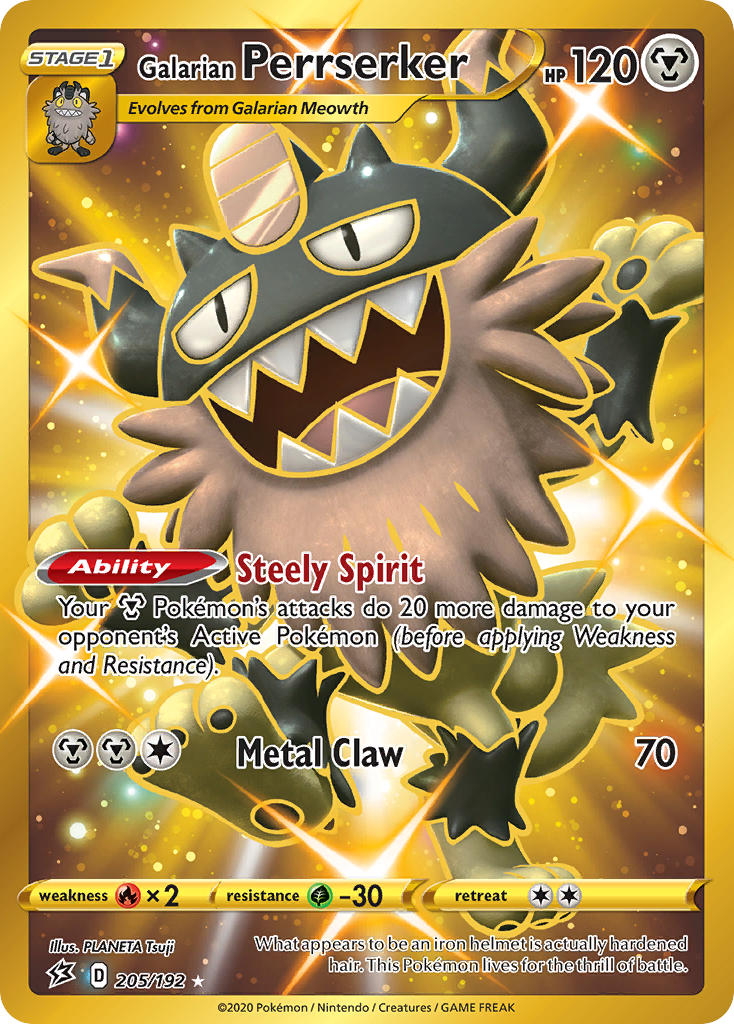 Galarian Perrserker Pokémon card
