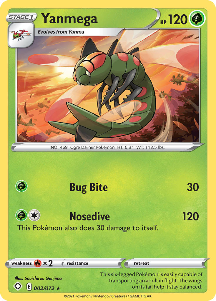Yanmega Pokémon card