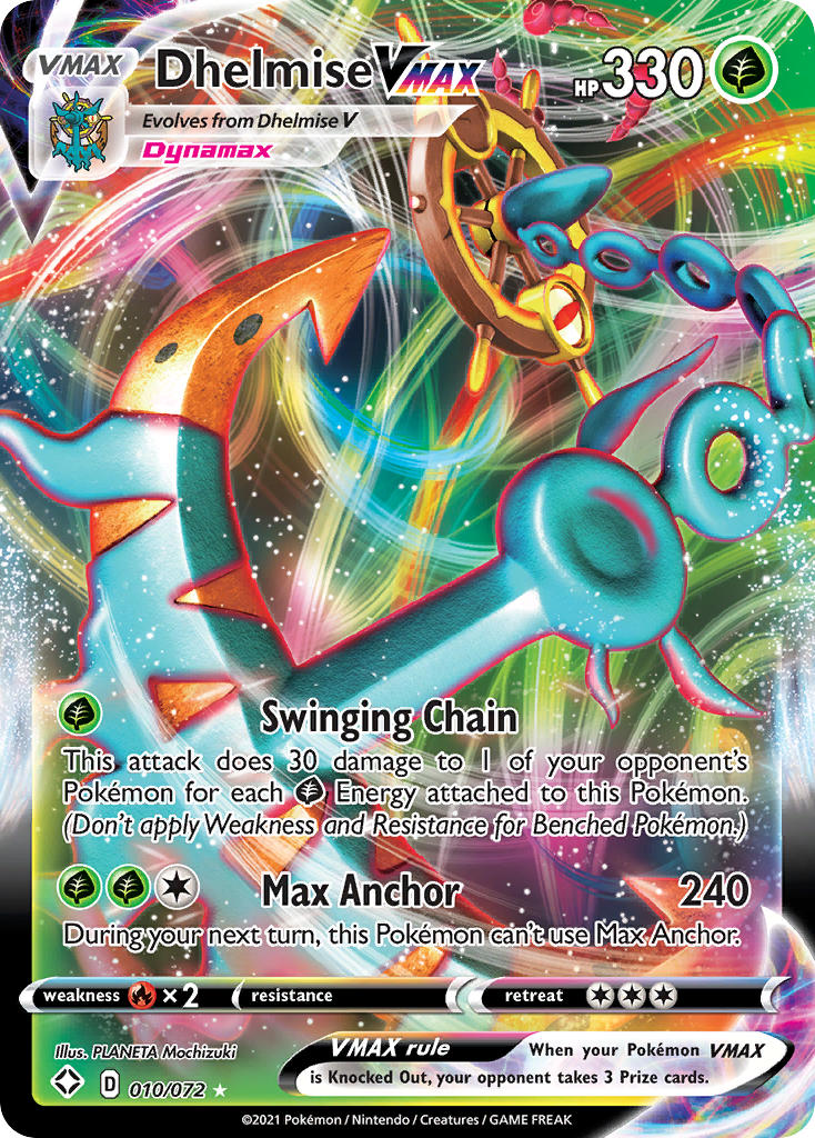 Dhelmise VMAX Pokémon card