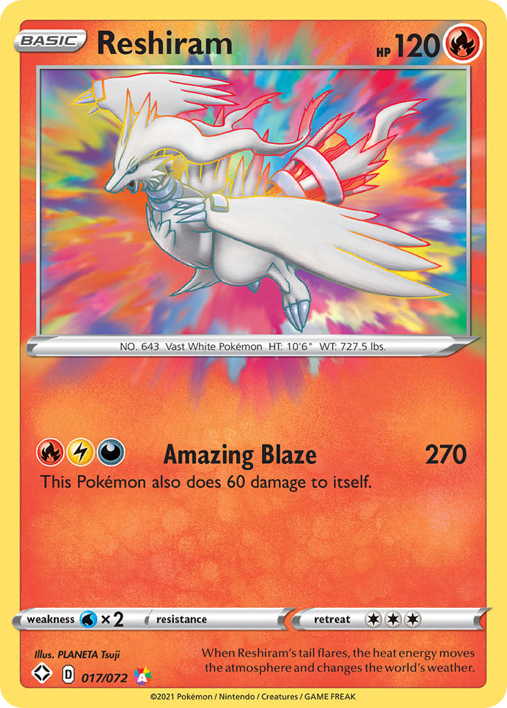 Reshiram Pokémon card