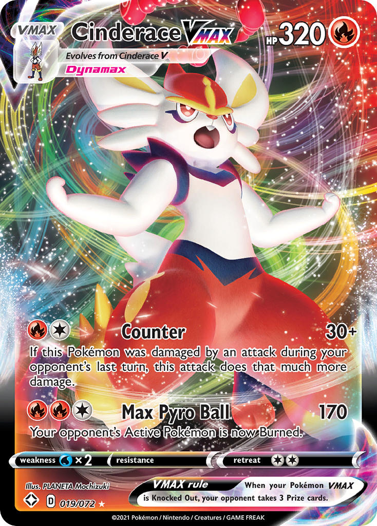 Cinderace VMAX Pokémon card