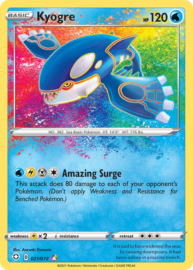 Kyogre Pokémon card