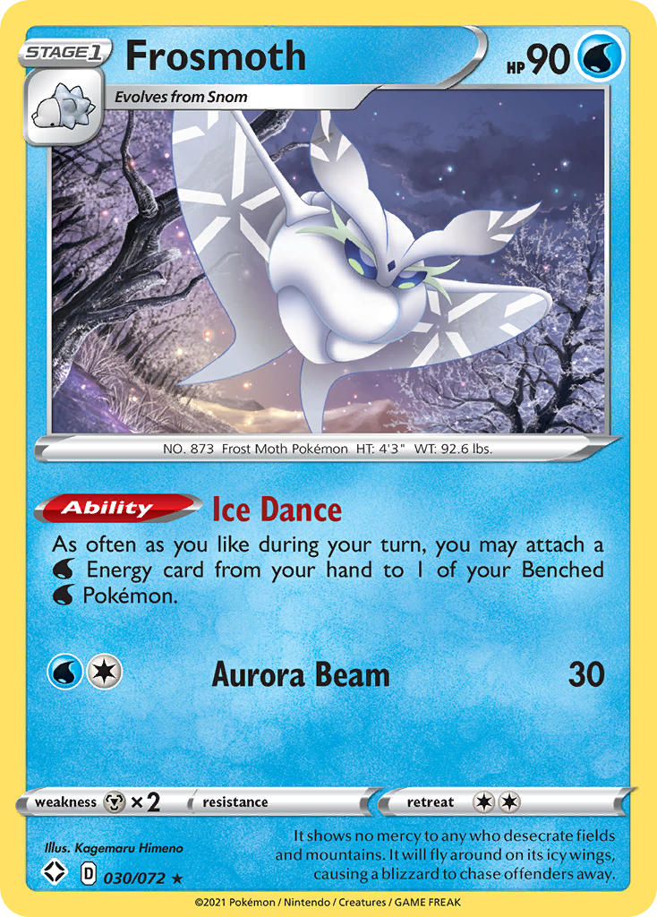 Frosmoth Pokémon card