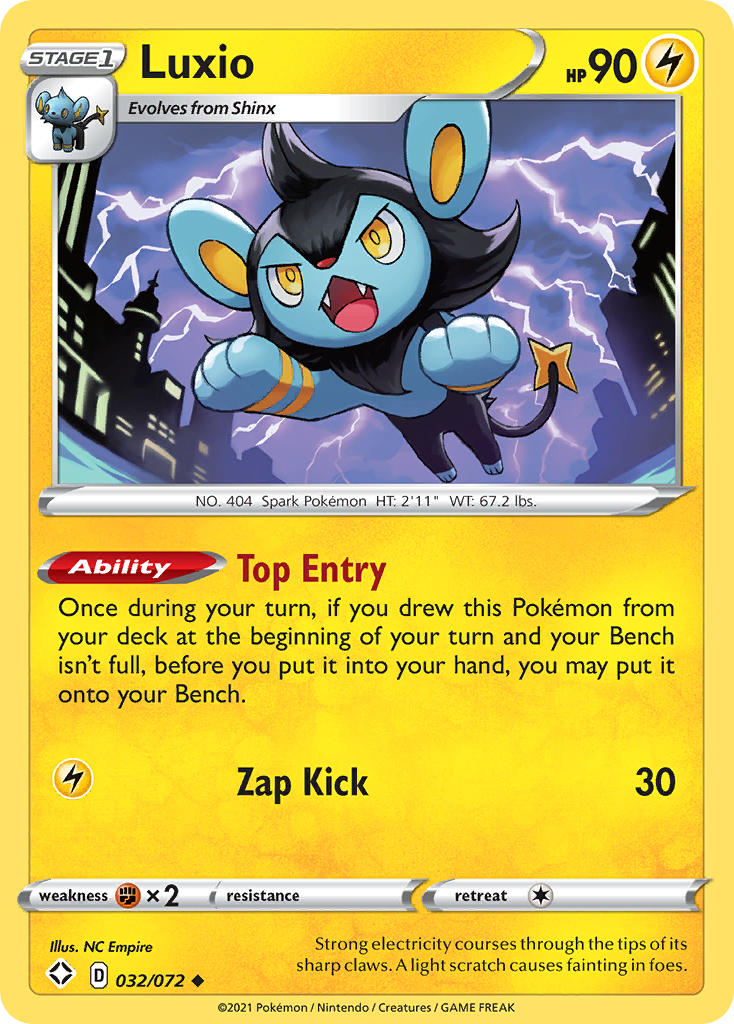 Luxio Pokémon card