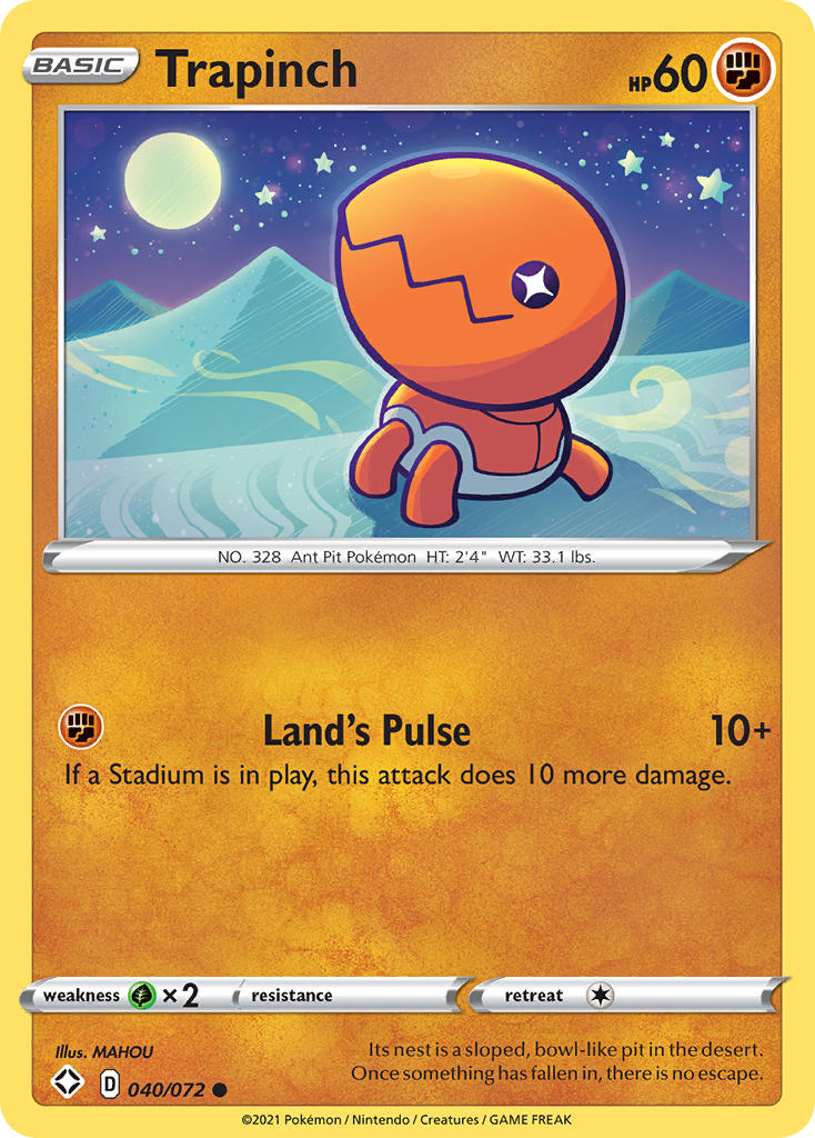 Trapinch Pokémon card