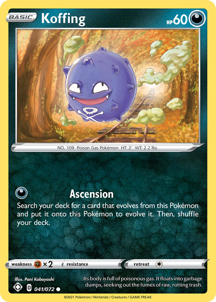Koffing Pokémon card
