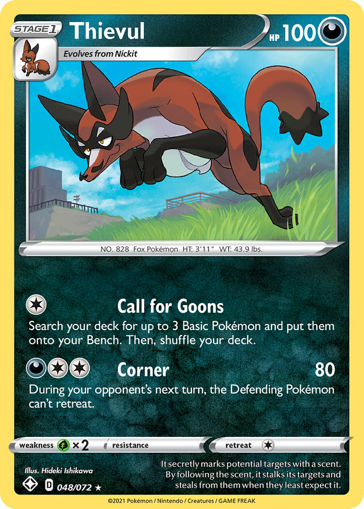 Thievul Pokémon card