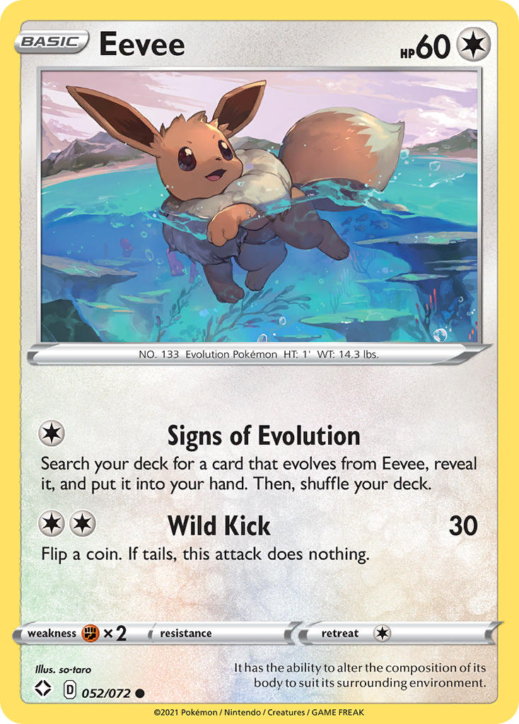 Eevee Pokémon card