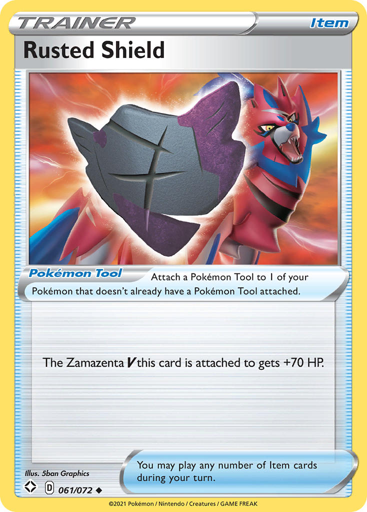 Rusted Shield Pokémon card