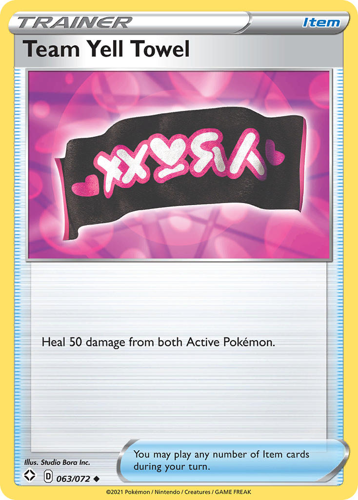 Team Yell Towel Pokémon card