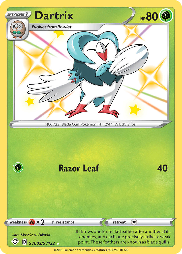 Dartrix Pokémon card