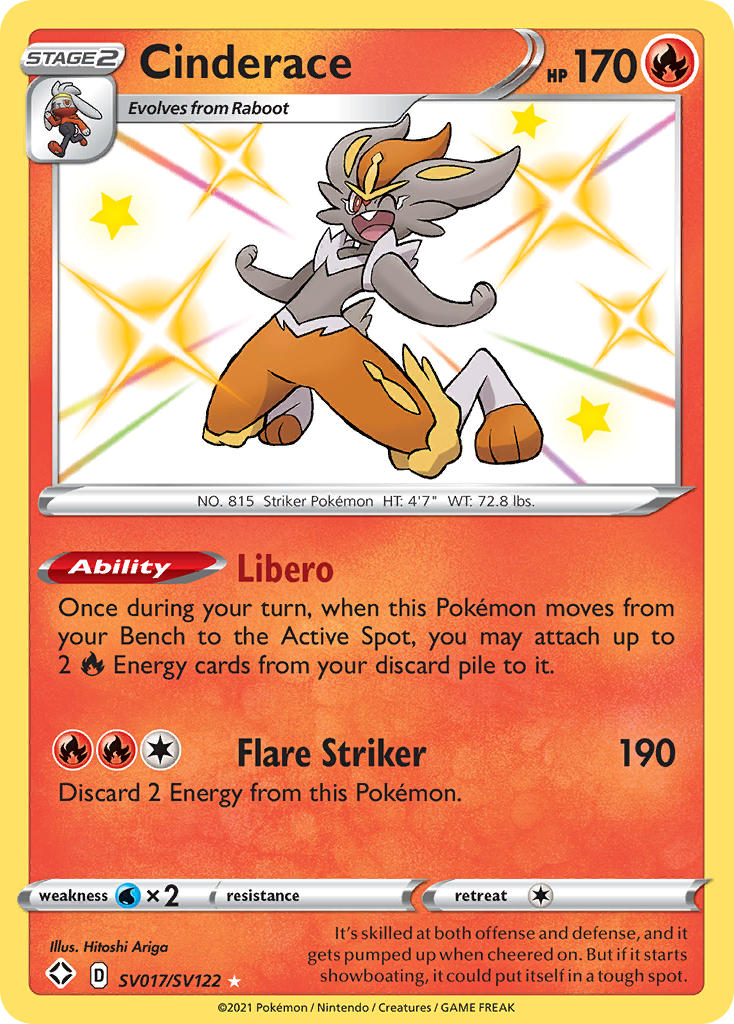 Cinderace Pokémon card