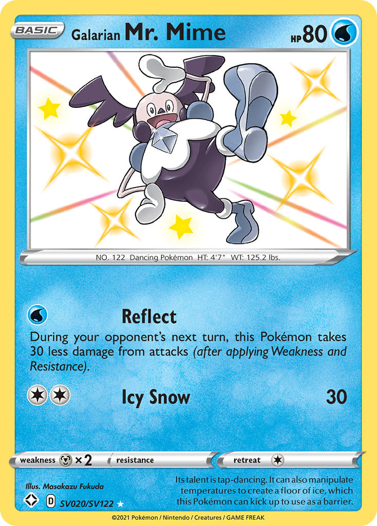 Galarian Mr. Mime Pokémon card