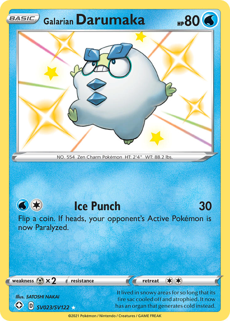 Galarian Darumaka Pokémon card