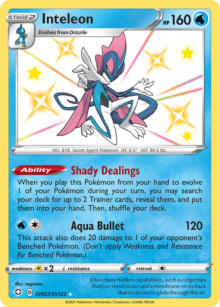 Inteleon Pokémon card