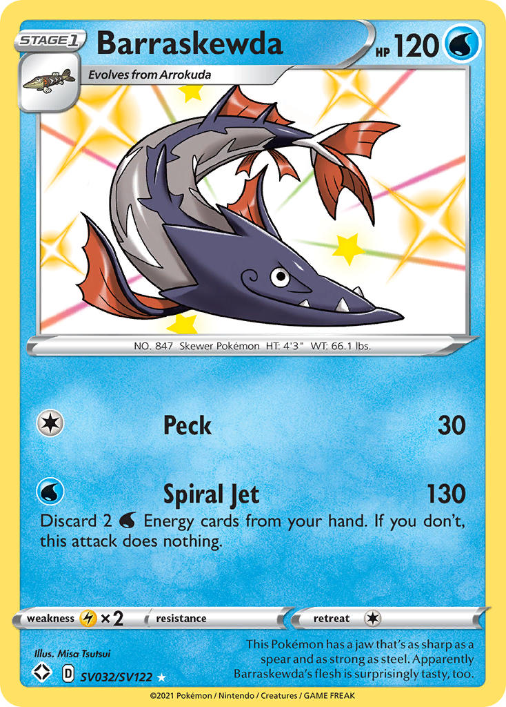 Barraskewda Pokémon card