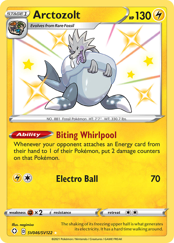 Arctozolt Pokémon card