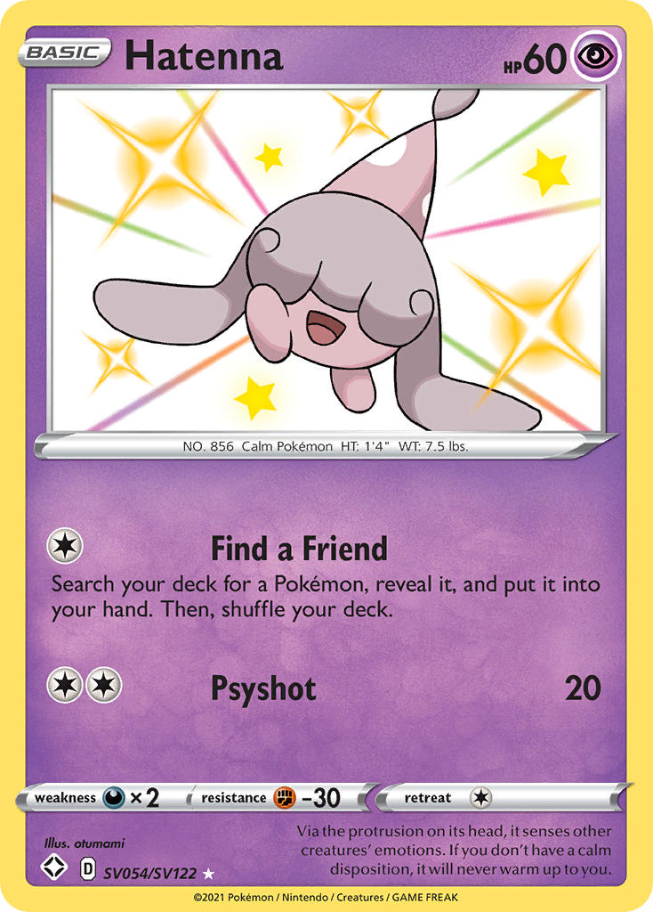 Hatenna Pokémon card